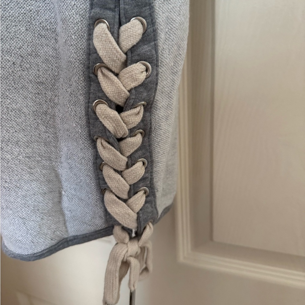 Gray Women’s Dress with Lace Detailing - Picture 3 of 3